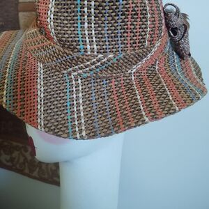 TWEED+Stripe Fedora-Styled HaT